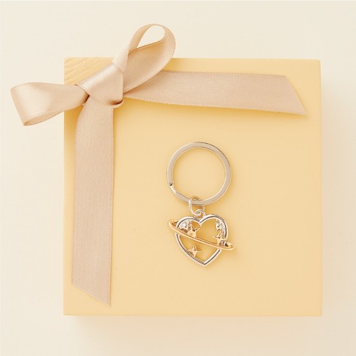 Portachiavi cuore con anello