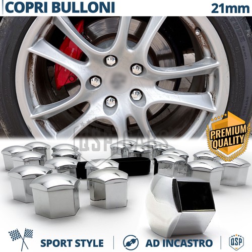 Tappi copribulloni cromati - tappi,