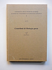 Contributi di filologia greca