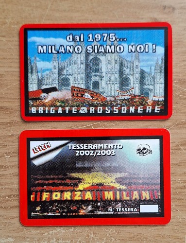 Tessera ultras milan - tessera,