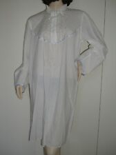 VINTAGE CAMICIA DA NOTTE COTONE LINCLALOR BIANCO TAGLIA 48 SEXY LINGERIE