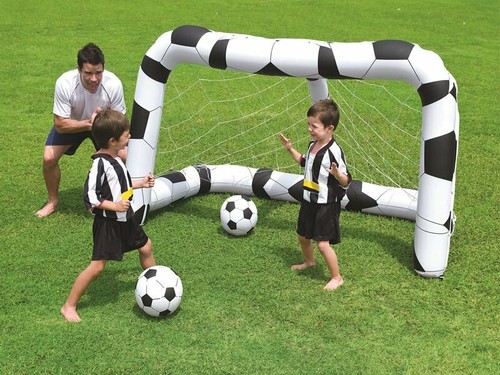Porta gioco calcio gonfiabile