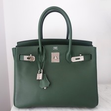 Borsa Hermès Birkin 30 verde