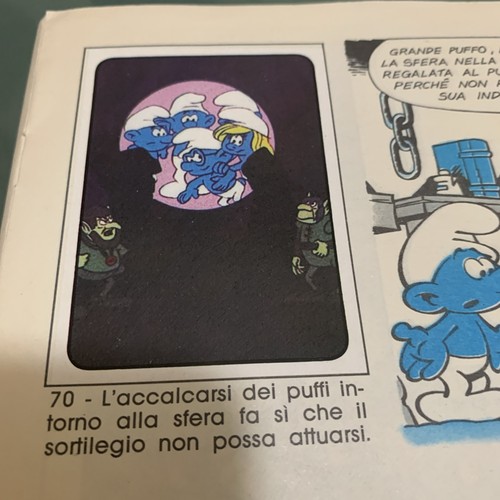 Figurina puffi album - figurina,
