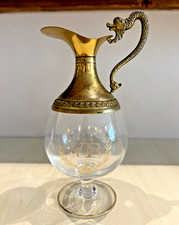 VECCHIA ROMAGNA Decanter Distillerie BUTON Argenterie Galbiati in oro Raro