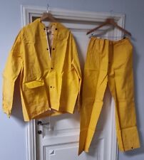 COMPLETO ANTIPIOGGIA COPRI TUTA PIOGGIA IMPERMEABILE GIACCA/PANTALONE 100% PVC