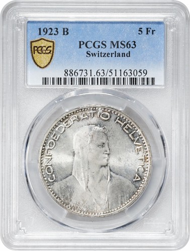 Svizzera franchi 1923 - 5, b