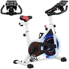 HOMCOM Cyclette Professionale Cyclette da Camera Regolabile con Volano 8kg