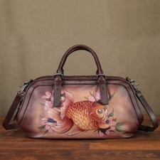 Hand Painted Genuine Leather