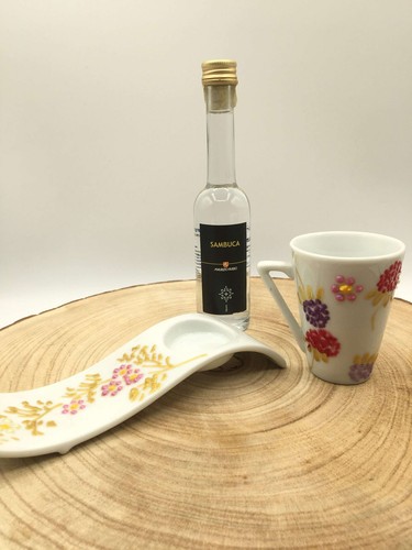 Bicchierino con piattino - bicchierino, in