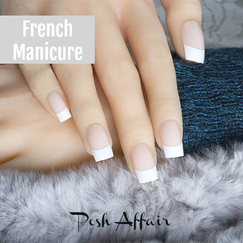 Medium french manicure beige - medium,