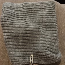 Sciarpa avvisatore collo snood grigio a costine Charro acrilico marca italiana