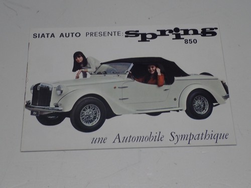 Siata 850 spring depliant - 850,