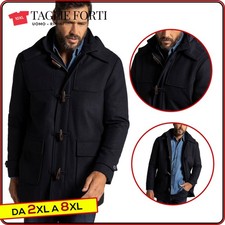 montgomery uomo lana TAGLIE FORTI giaccone cappotto classico da 3 XL a 8 XL