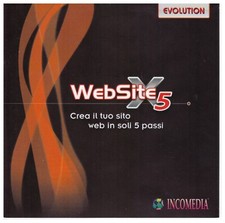 Software ORIGINALE WEBSITE X 5 Incomedia EVOLUTION +Codice Sblocco