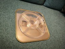 Set per antipasti in acciaio e vetro