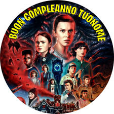 Cialda stranger thing 4 RETTANGOLARE / ROTONDA Torta Ostia NOME ostie per torte
