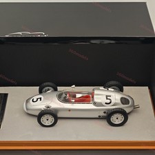 Tecnomodel 1/18 Porsche 718 F2 1960 Solitude GP #5 Silver Resin Car Model
