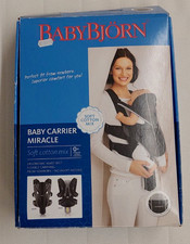 Babybjorn Baby Carrier Miracle Marsupio nero Neonati Originale usato