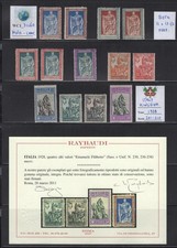 WC1_31160 REGNO D'ITALIA. Set EMMANUEL PHILIBERT 1928. Sc.201-210 con varietà. MNH