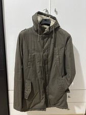 Parka Verde Militare Con Pelliccia