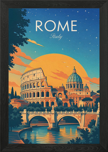 Poster vintage viaggio - poster, di