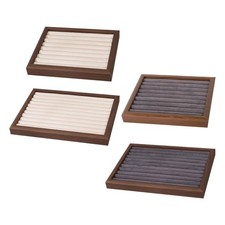 Vassoio espositivo porta anelli, porta orecchini, velluto, organizer per