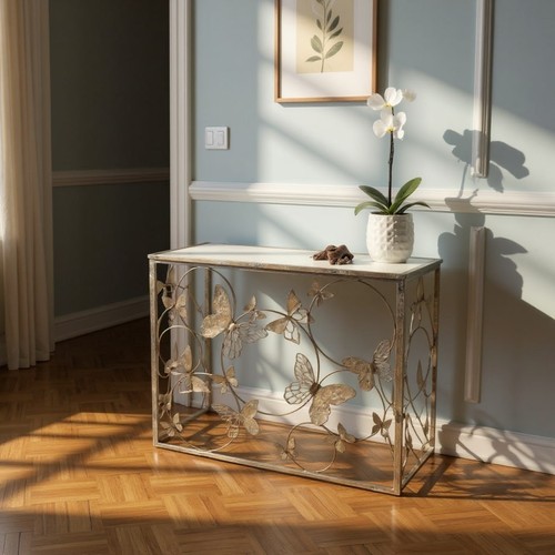Tavolo consolle farfalla - , oro