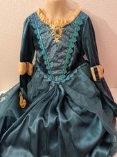Costume vestito principessa Disney Store Merida ragazza coraggiosa taglia 7/8 