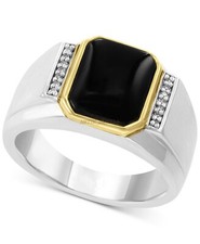 Naturale Onice Nera Gemma Con