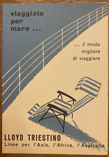 LLOYD TRIESTINO-LINEE PER L'ASIA, L'AFRICA, L'AUSTRALIA -  VINTAGE BROCHURE
