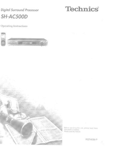 Technics ac500d processore - technics, sh-ac500d