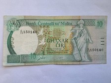 Banconota 10 Lire Malta del