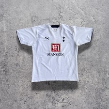 Maglia Tottenham Hotspur 2006/2007 Puma Bianca Blu Sponsor Mansion - Taglia XL 
