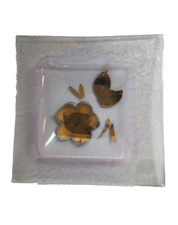 Vassoio in Vetro Fusione e Oro