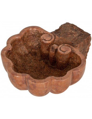 Acquasantiera marmo rosso - in,