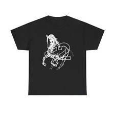 T-shirt maglietta cavallo nero