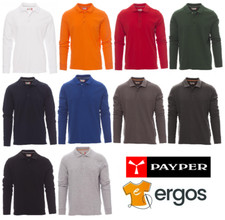 Polo a Manica Lunga Payper FLORENCE da Uomo Maglia T-Shirt in Cotone da lavoro
