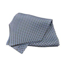 Ascot uomo azzurro seta - uomo,