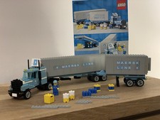 LEGO 1552-1 Maersk camion e rimorchio unità vintage anni 80 RARISSIMA SCATOLA MAERSK 1985