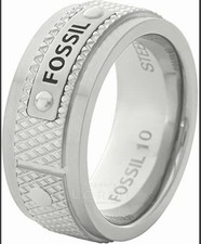 Anello uomo Fossil - acciaio