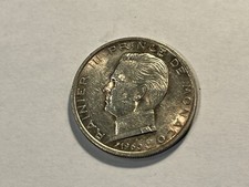 Moneta Monaco 5 Franchi