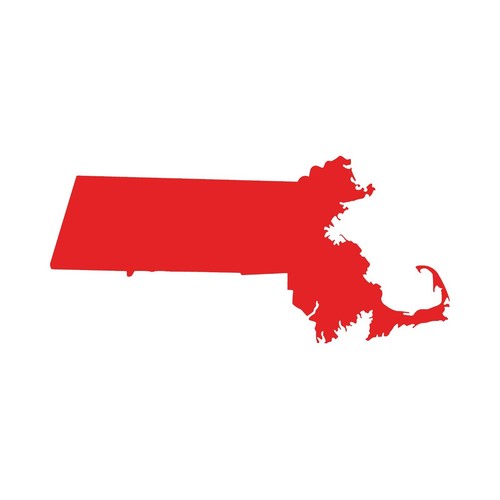 Adesivo massachusetts state - adesivo,
