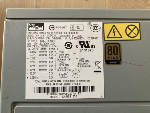 Alimentatore acbel atx - pc,