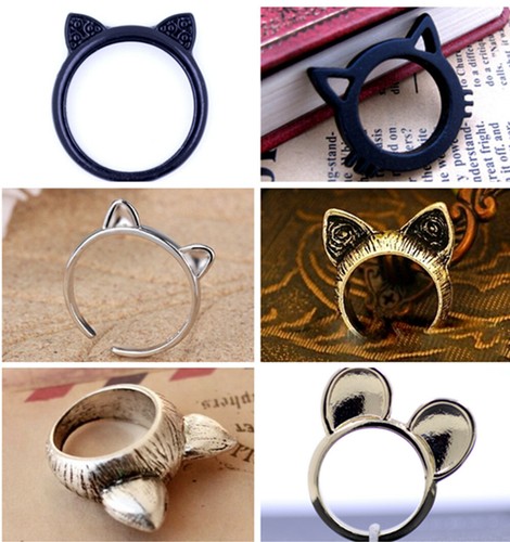 Anello gatto topo vari stili - gatto/topo,