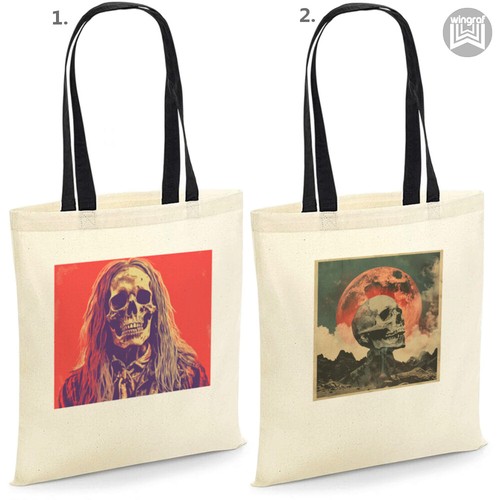 Borsa tote halloween teschio