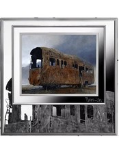 FIGURA Zdzislaw Beksinski tram 1 oz moneta argento 1000 franchi Camerun 2024