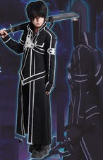 Swords Online Kirito Vestito Carnevale Cappotto Coat Cosplay Unisex SWORDA20