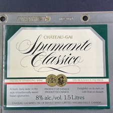 Vintage chateau gai spumante - chateau-gai,