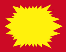 Espositore rosso/giallo